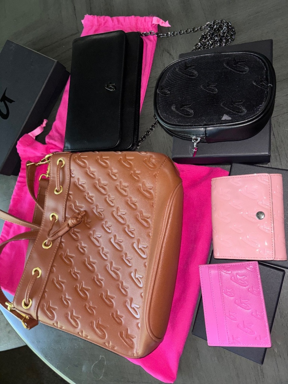 Glamaholic Lifestyle Bundle – Wallets, Wristlet, Card Holder & Bucket Bag 💕👜